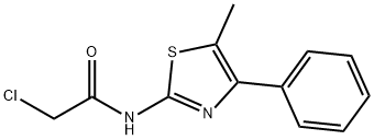 2-CHLORO-N-(5-METHYL-4-PHENYL-THIAZOL-2-YL)-ACETAMIDE Struktur