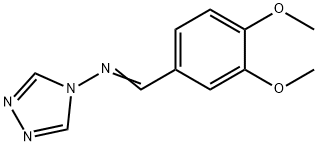 N-[(Z)-(3,4-DIMETHOXYPHENYL)METHYLIDENE]-4H-1,2,4-TRIAZOL-4-AMINE Struktur