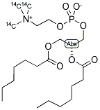 1,2-DIHEPTANOYL-SN-GLYCERO-3-PHOSPHOCHOLINE [METHYL-14C] Struktur