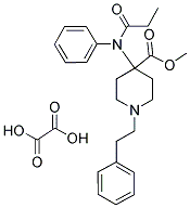 4-PIPERIDINECARBOXYLIC ACID, 4-[(1-OXOPROPYL)PHENYLAMINO]-1-(2-PHENYLETHYL), METHYL ESTER ETHANEDIOATE Struktur