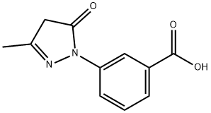 3-(3-METHYL-5-OXO-4,5-DIHYDRO-PYRAZOL-1-YL)-BENZOIC ACID Struktur