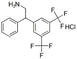 2-[3,5-BIS(TRIFLUOROMETHYL)PHENYL]-2-PHENYLETHYLAMINE HYDROCHLORIDE Struktur