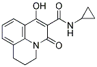 N-CYCLOPROPYL-7-HYDROXY-5-OXO-2,3-DIHYDRO-1H,5H-PYRIDO[3,2,1-IJ]QUINOLINE-6-CARBOXAMIDE Struktur