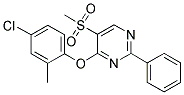 4-(4-CHLORO-2-METHYLPHENOXY)-2-PHENYL-5-PYRIMIDINYL METHYL SULFONE Struktur