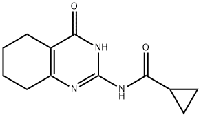 N-(4-OXO-3,4,5,6,7,8-HEXAHYDRO-2-QUINAZOLINYL)CYCLOPROPANECARBOXAMIDE Struktur