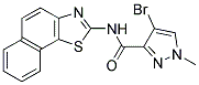 4-BROMO-1-METHYL-N-NAPHTHO[2,1-D][1,3]THIAZOL-2-YL-1H-PYRAZOLE-3-CARBOXAMIDE Struktur