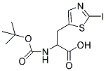 BOC-D, L-ALA-3-[5-(2-IODO)THIAZOLE] Struktur