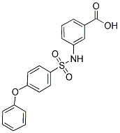 3-(4-PHENOXYPHENYLSULFONAMIDO)BENZOIC ACID Struktur