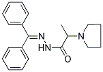 N'-(DIPHENYLMETHYLENE)-2-(1-PYRROLIDINYL)PROPANOHYDRAZIDE Struktur