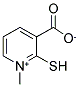 1-METHYL-2-SULFANYLPYRIDINIUM-3-CARBOXYLATE Struktur