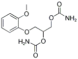 3-(O-METHOXYPHENOXY)-1,2-PROPANEDIOL CARBAMATE Struktur