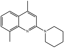 4,8-DIMETHYL-2-PIPERIDINOQUINOLINE Struktur