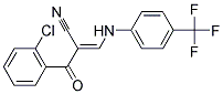 2-((2-CHLOROPHENYL)CARBONYL)-3-((4-(TRIFLUOROMETHYL)PHENYL)AMINO)PROP-2-ENENITRILE Struktur