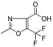 2-METHYL-5-(TRIFLUOROMETHYL)OXAZOLE-4-CARBOXYLIC ACID Struktur