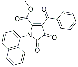 METHYL 3-BENZOYL-1-(NAPHTHALEN-1-YL)-4,5-DIOXO-4,5-DIHYDRO-1H-PYRROLE-2-CARBOXYLATE Struktur