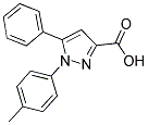 1-(4-METHYLPHENYL)-5-PHENYL-1H-PYRAZOLE-3-CARBOXYLIC ACID Struktur