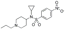 N-CYCLOPROPYL-4-NITRO-N-(1-PROPYLPIPERIDIN-4-YL)BENZENESULPHONAMIDE Struktur