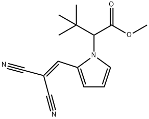 METHYL 2-[2-(2-CYANO-3-NITRILO-1-PROPENYL)-1H-PYRROL-1-YL]-3,3-DIMETHYLBUTANOATE Struktur