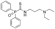 N-[3-(DIETHYLAMINO)PROPYL](OXO)DIPHENYLPHOSPHORANECARBOTHIOAMIDE Struktur