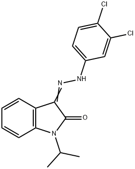 1-ISOPROPYL-1H-INDOLE-2,3-DIONE 3-[N-(3,4-DICHLOROPHENYL)HYDRAZONE] Struktur