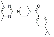 N-(4-TERT-BUTYLBENZOYL)-N'-(4,6-DIMETHYLPYRIMIDIN-2-YL)PIPERAZINE Struktur