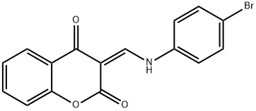 3-[(Z)-(4-BROMOANILINO)METHYLIDENE]-2H-CHROMENE-2,4-DIONE Struktur