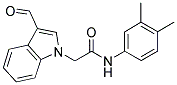 N-(3,4-DIMETHYL-PHENYL)-2-(3-FORMYL-INDOL-1-YL)-ACETAMIDE Struktur