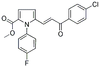 METHYL 5-[3-(4-CHLOROPHENYL)-3-OXO-1-PROPENYL]-1-(4-FLUOROPHENYL)-1H-2-PYRROLECARBOXYLATE Struktur