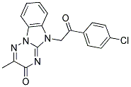 5-[2-(4-CHLOROPHENYL)-2-OXOETHYL]-2-METHYL[1,2,4]TRIAZINO[2,3-A]BENZIMIDAZOL-3(5H)-ONE Struktur