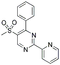 5-(METHYLSULPHONYL)-4-PHENYL-2-(PYRIDIN-2-YL)PYRIMIDINE Struktur