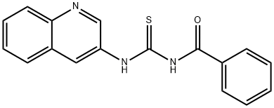 N-BENZOYL-N'-(3-QUINOLINYL)THIOUREA Struktur