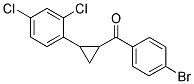 (4-BROMOPHENYL)[2-(2,4-DICHLOROPHENYL)CYCLOPROPYL]METHANONE Struktur