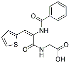 ([2-(BENZOYLAMINO)-3-(2-THIENYL)ACRYLOYL]AMINO)ACETIC ACID Struktur