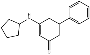 3-(CYCLOPENTYLAMINO)-5-PHENYLCYCLOHEX-2-EN-1-ONE Struktur