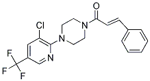 1-(4-(3-CHLORO-5-(TRIFLUOROMETHYL)(2-PYRIDYL))PIPERAZINYL)-3-PHENYLPROP-2-EN-1-ONE Struktur