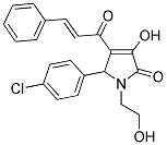 5-(4-CHLOROPHENYL)-3-HYDROXY-1-(2-HYDROXYETHYL)-4-[(2E)-3-PHENYLPROP-2-ENOYL]-1,5-DIHYDRO-2H-PYRROL-2-ONE Struktur