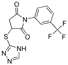 3-(4H-1,2,4-TRIAZOL-3-YLTHIO)-1-[3-(TRIFLUOROMETHYL)PHENYL]PYRROLIDINE-2,5-DIONE Struktur