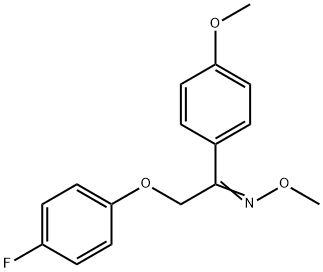 2-(4-FLUOROPHENOXY)-1-(4-METHOXYPHENYL)-1-ETHANONE O-METHYLOXIME Struktur