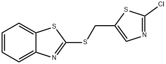 1,3-BENZOTHIAZOL-2-YL (2-CHLORO-1,3-THIAZOL-5-YL)METHYL SULFIDE Struktur