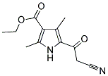 5-(2-CYANO-ACETYL)-2,4-DIMETHYL-1H-PYRROLE-3-CARBOXYLIC ACID ETHYL ESTER Struktur