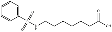 7-[(PHENYLSULFONYL)AMINO]HEPTANOIC ACID Struktur