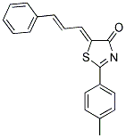 (5Z)-2-(4-METHYLPHENYL)-5-[(2E)-3-PHENYLPROP-2-ENYLIDENE]-1,3-THIAZOL-4(5H)-ONE Struktur