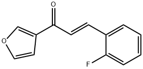 (E)-3-(2-FLUOROPHENYL)-1-(3-FURYL)-2-PROPEN-1-ONE Struktur