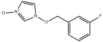 1-[(3-FLUOROBENZYL)OXY]-1H-IMIDAZOL-3-IUM-3-OLATE Struktur