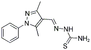 AMINO((1-AZA-2-(3,5-DIMETHYL-1-PHENYLPYRAZOL-4-YL)VINYL)AMINO)METHANE-1-THIONE Struktur