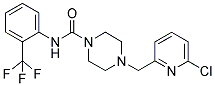 4-[(6-CHLOROPYRIDIN-2-YL)METHYL]-N-[2-(TRIFLUOROMETHYL)PHENYL]PIPERAZINE-1-CARBOXAMIDE Struktur