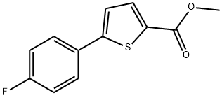 METHYL 5-(4-FLUOROPHENYL)-2-THIOPHENECARBOXYLATE Struktur