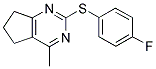 2-[(4-FLUOROPHENYL)SULFANYL]-4-METHYL-6,7-DIHYDRO-5H-CYCLOPENTA[D]PYRIMIDINE Struktur