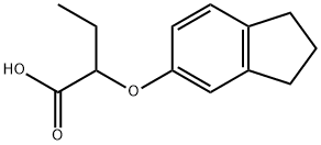 2-(2,3-DIHYDRO-1H-INDEN-5-YLOXY)BUTANOIC ACID Struktur