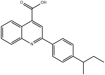 2-(4-SEC-BUTYL-PHENYL)-QUINOLINE-4-CARBOXYLIC ACID Struktur